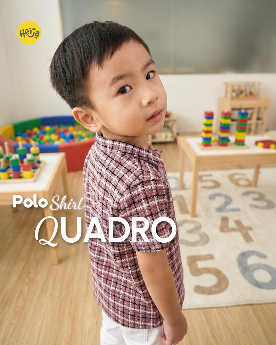 HudoSabugo's tweet photo. Untuk momen kecil yang jadi kenangan berharga. Polo Shirt Quadro hadir menemani bermain, belajar, dan jalan sore dengan bahan nyaman serta tampilan stylish. Karena masa kecil adalah tentang menikmati setiap momen dengan percaya diri. https://t.co/93kDq4pw2N