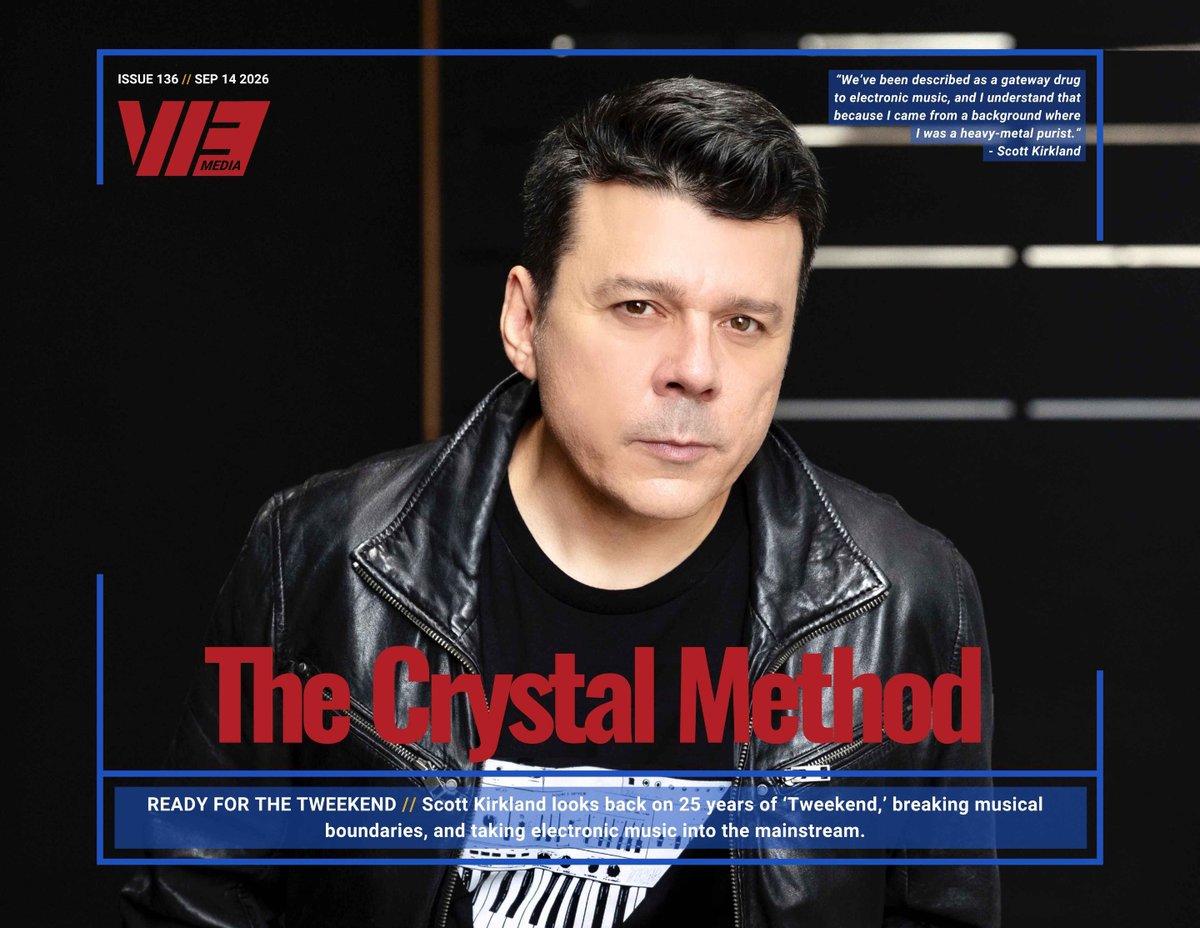 v13media's tweet photo. In our latest #coverstory, @scottymethod of @thecrystalmethod revisits the #tweekend era as the groundbreaking album reaches twenty-five years old. #anniversary #electronicrock #crossover
URL: https://t.co/kCkIThs8Ps https://t.co/SERzlLfZ3s