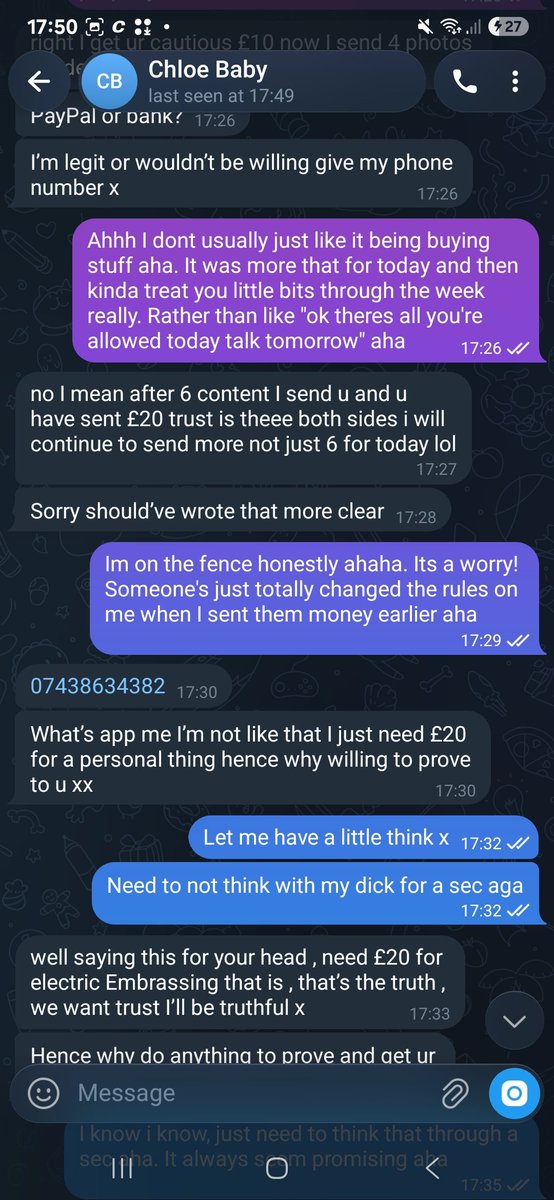 DaddyPays427995's tweet photo. @chloesugar7 Dirty little scammer, just be aware of her and never trust her verifying. On the positive she does flash her tits to verify! NO ONE EVER FALL FOR HER FAKE VERIFICATION @chloesugar7 https://t.co/1b2BesSzk6