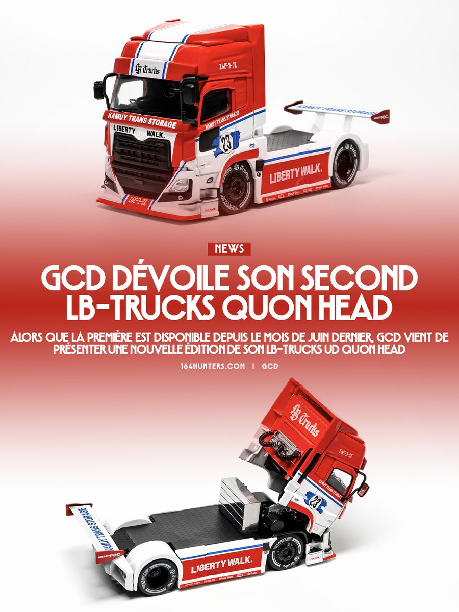 luyzera2010's tweet photo. GCD dévoile son second LB-Trucks Quon Head
GCDが2番目のLB-Trucks Quon Headを発表
GCD unveils its second LB-Trucks Quon Head
@gcdmodels https://t.co/EImtlTDF6X