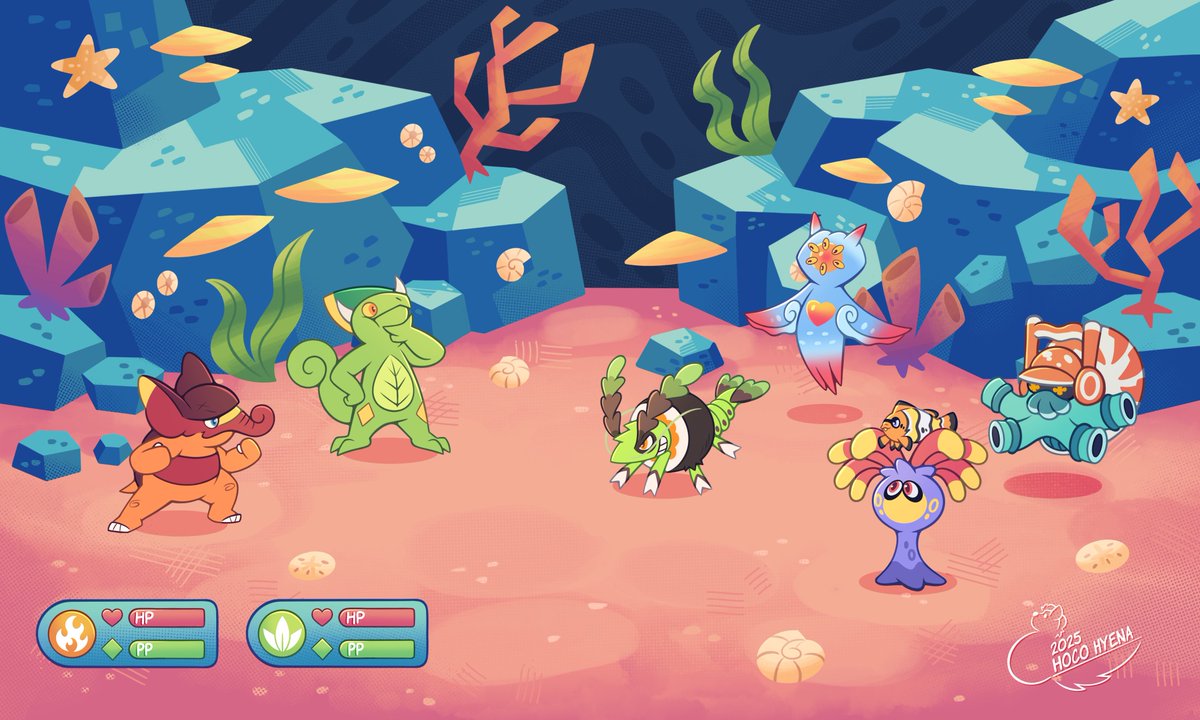 Choco_Hyena's tweet photo. Some of the art I´ve made for my Fakemon project Across the Dugeon :]✨ https://t.co/sKOShBbZBG