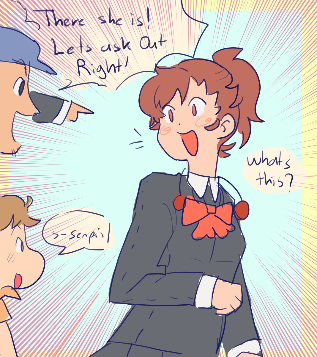 debby_doodles's tweet photo. he he flashback to this small comic I drew 2 summers ago. (1/2) #P3p #Kotone https://t.co/gEVIsgMxcK