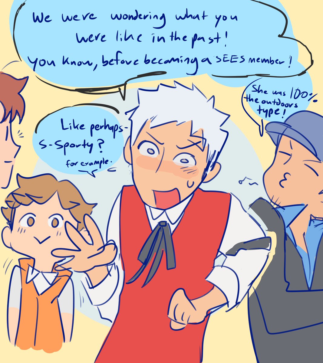 debby_doodles's tweet photo. he he flashback to this small comic I drew 2 summers ago. (1/2) #P3p #Kotone https://t.co/gEVIsgMxcK