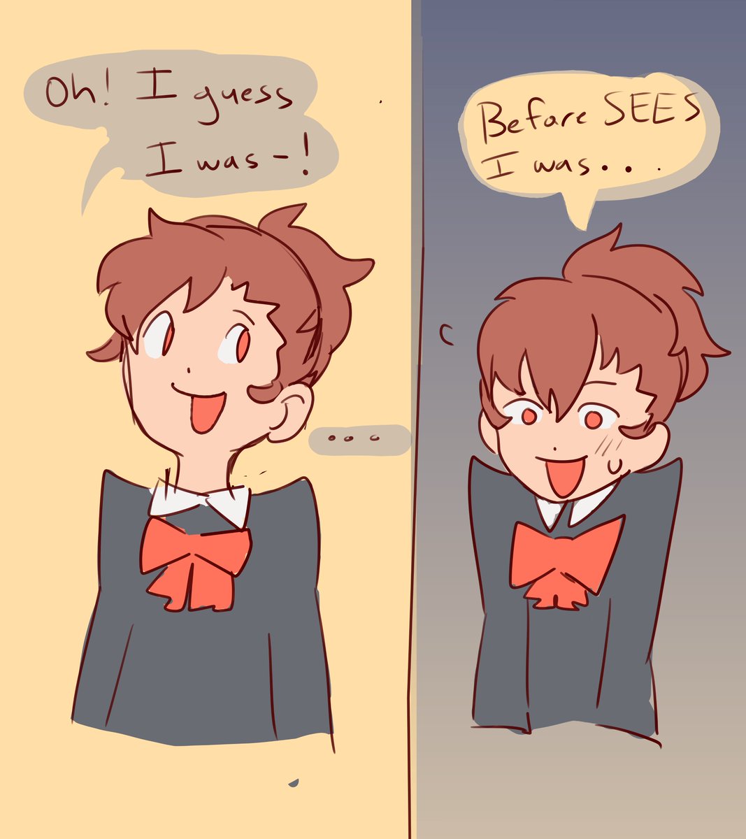 debby_doodles's tweet photo. he he flashback to this small comic I drew 2 summers ago. (1/2) #P3p #Kotone https://t.co/gEVIsgMxcK