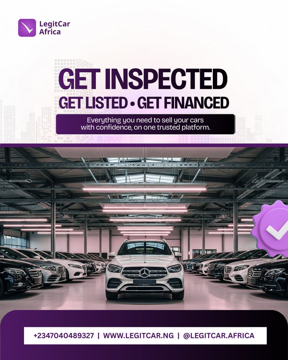 V4L3R1FD2's tweet photo. Selling cars today requires trust, transparency, and accessible financing. LegitCar gives dealerships professional inspections, verified documentation, and integrated financing to reduce hesitation, speed decisions, and close deals faster. https://t.co/BQroEHGOpr
