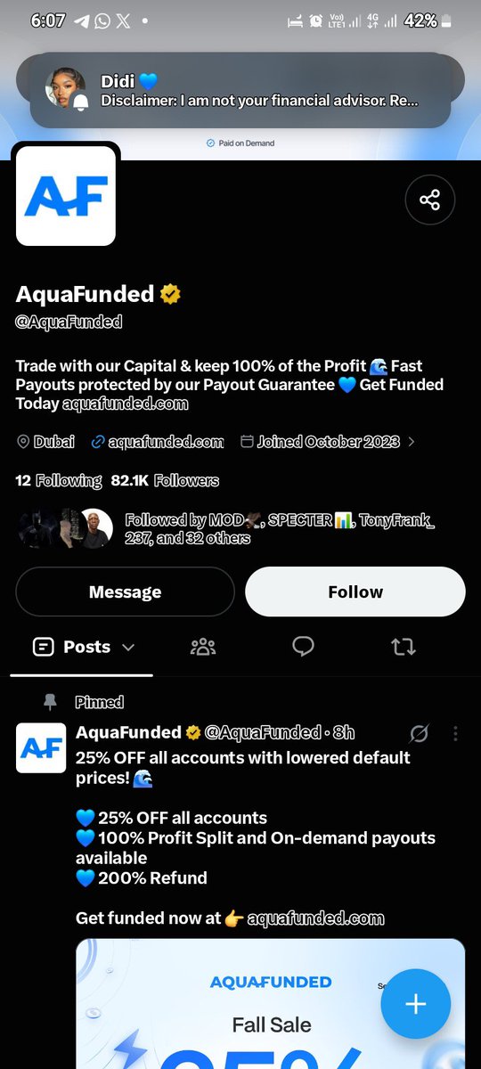 PROPFIRMt5's tweet photo. @JadeJMA1 @AquaFunded @LewisAquaFunded @shepherd_fx All task Done 
@Damianfx089 
@AU79executioner 
@Tolumi___ https://t.co/TajReuukh8