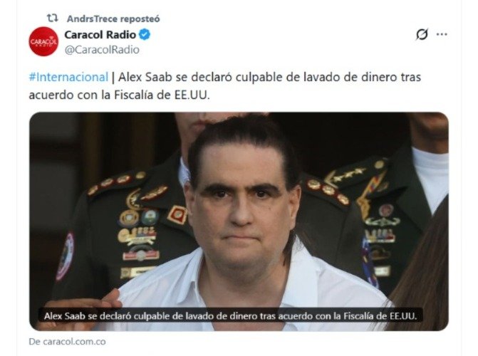 Mafalda_2020_'s tweet photo. Tantos años satanizando a Venezuela, a Maduro y a todo el que oliera a chavismo… para terminar eligiendo presidente de Colombia al hombre que decía ser “amigo personal” y tenerle “profundo aprecio” a Alex Saab, señalado durante años como testaferro de Nicolás Maduro y hoy declarado culpable de lavado de dinero en EE. UU.
Qué espectáculo.
El problema nunca fue Venezuela. El problema era quién tenía los amigos.
