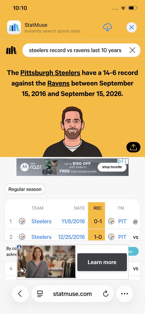 _mycuh_'s tweet photo. @SteelersLead @NFL_Stats 14-6 against both bengals and ravens in last 10 years and have the most afc north titles this happens every year lol https://t.co/Mczb6rOCeO