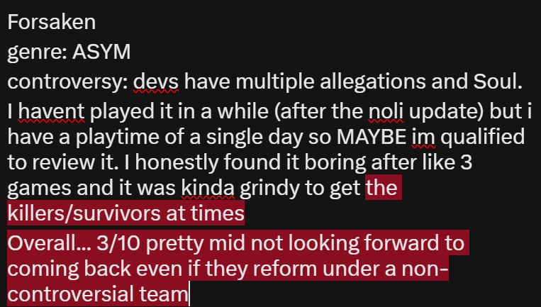 TypicalChud2's tweet photo. game 3
15th of september 2026
probably the last review today https://t.co/RhM6PSU9Ao