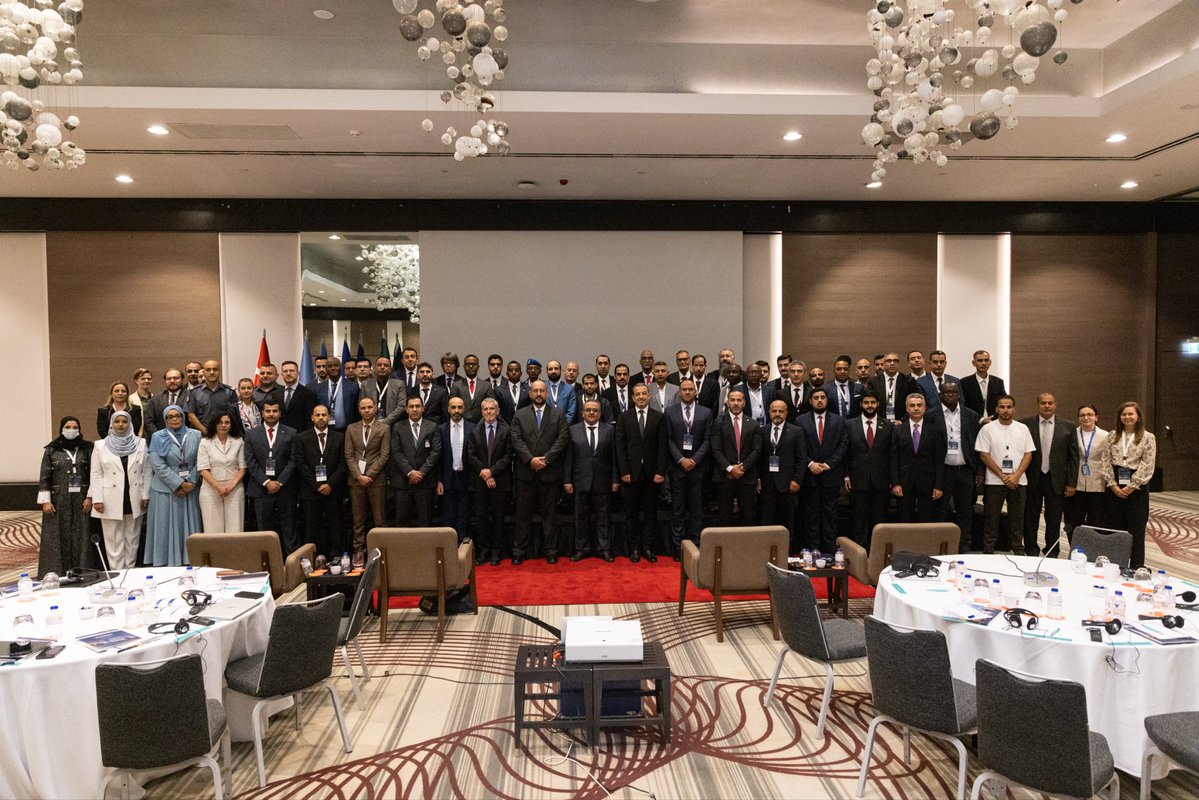 IOMSaudiArabia's tweet photo. Today is the start of a 3-day Scientific Symposium on Border Governance and Migrant Protection in Istanbul, bringing together officials &amp; experts from 14 Arab countries and Türkiye. Jointly organized by IOM and @NAUSS_SA, with Türkiye's Presidency of Migration Management. https://t.co/MTDOmoXDUL