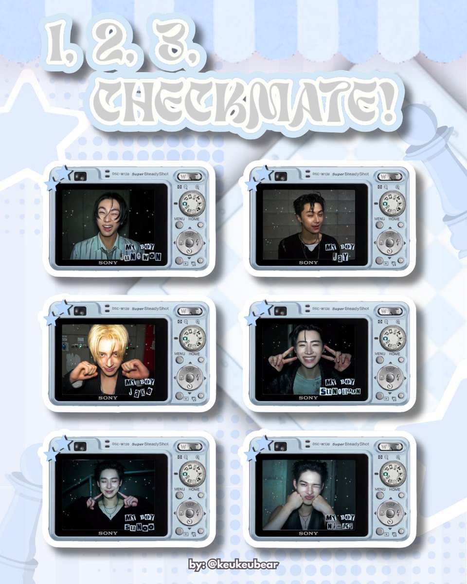 keukeubear's tweet photo. 1, 2, 3, CHECKMATE! 📸 stickers
Enhypen Endless Funmeet fan support by @keukeubear ✨

౨ৎ 1:1
౨ৎ open for trades
౨ৎ rt &amp; like

See you there, ENGENES!! 

#DunkinPH_Endless
#EndlessFunMeet https://t.co/RPngGv5dwa