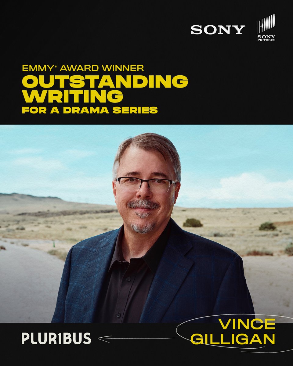 SPTV's tweet photo. The collective has voted and we have so much to celebrate! Congratulations to Rhea Seehorn and Vince Gilligan on their Emmy Award wins! https://t.co/9oer1wIC2N