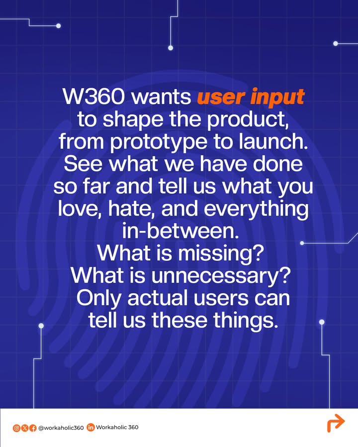 Workaholic_360's tweet photo. Early access is not just “getting in early.”
It means getting access while W360 is still being built, testing what we have, pointing out what’s missing, and helping shape what comes next.
Would you want a seat at the table before the product is finished?
#W360 #Workaholic360 #JobSearch #JobSeekers #Recruitment #Hiring #CareerGrowth #TalentAcquisition #FutureOfWork #HRTech https://t.co/46Shv5KHN7