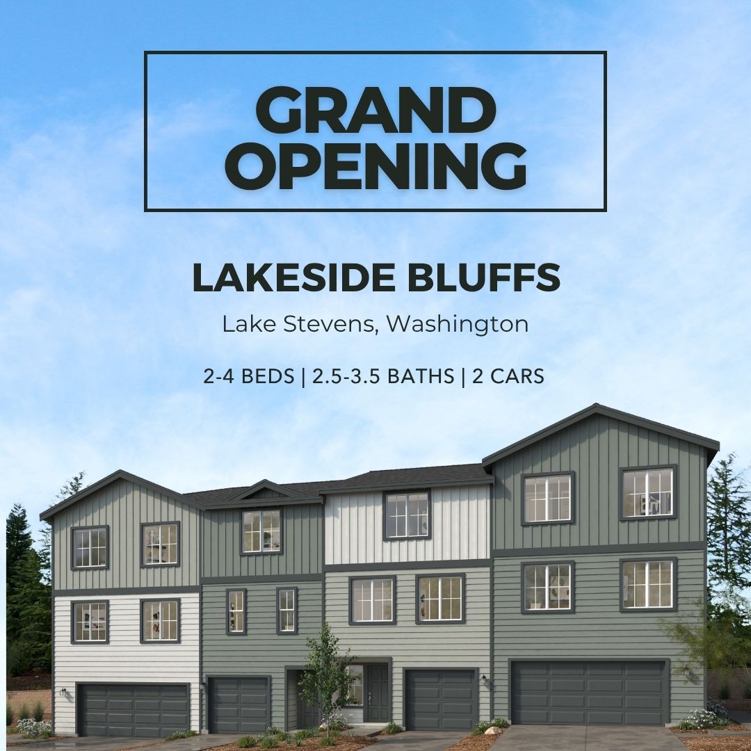 kbhome's tweet photo. #KBHome is happy to announce the grand opening of Lakeside Bluffs, a new-home community in Lake Stevens, Washington. 

Lakeside Bluffs is close to shopping, dining and entertainment at Snohomish Station and Quil Ceda Village. 

Learn more. → https://t.co/DxywO3JZGP https://t.co/87E7bZpzHv