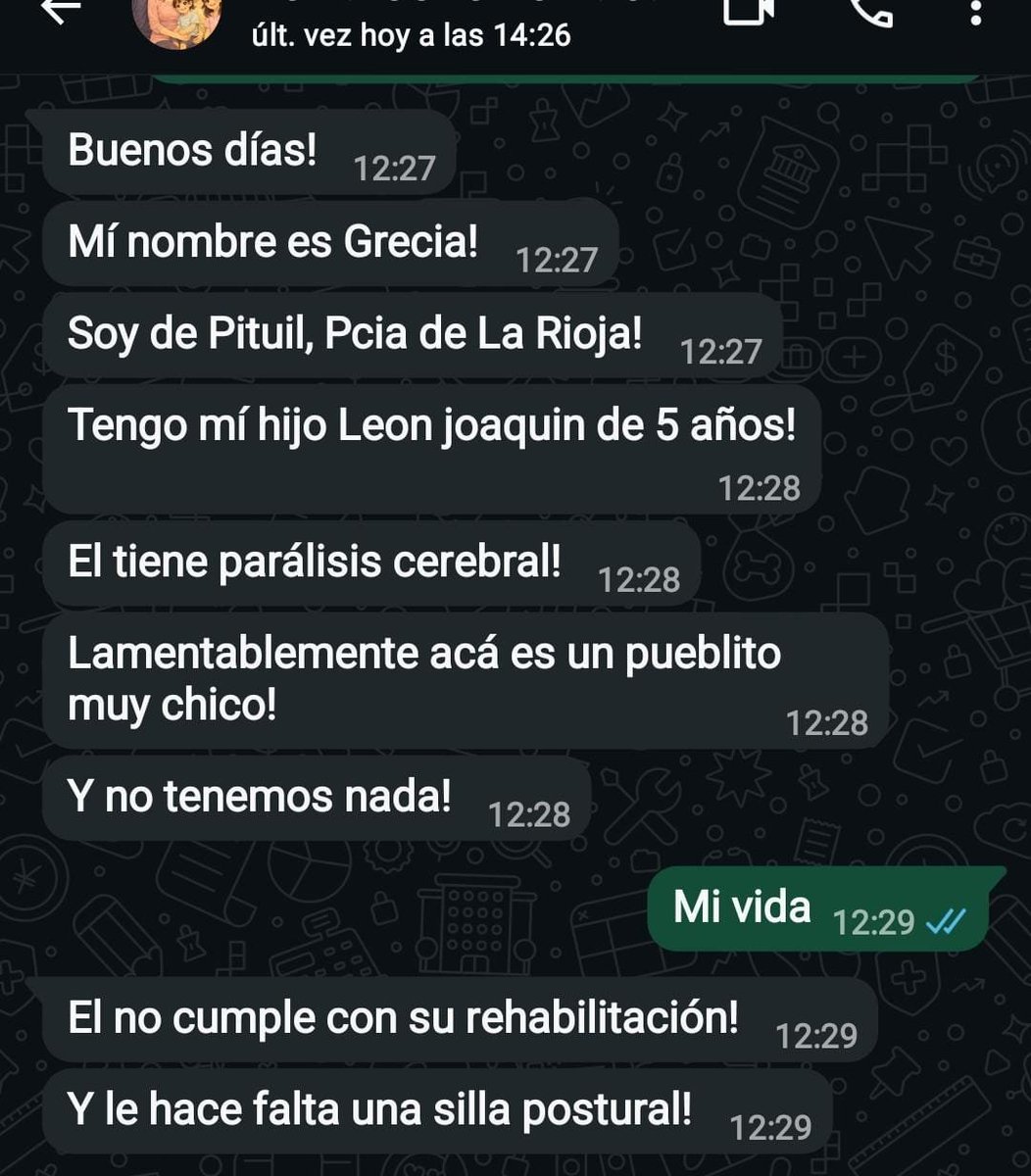 AnyColazo's tweet photo. Hola a todos, Una mamá de Pituil , La Rioja me escribió pidiendo ayuda, Joaquín no tiene pensión y la provincia no le ayuda. Necesita una silla postural , Fortini 8 latas porque con 5 añitos solo pesa 10 kilos  necesita subir de peso y si podemos algunos pañales .Encontré está silla usada justo en la provincia sumando todo habría que reunir $850.000 nos ayudas ?  Si 8500 personas donan $100 lo ayudamos a mejorar su postura y su peso . Alias https://t.co/Fs1xiH303R