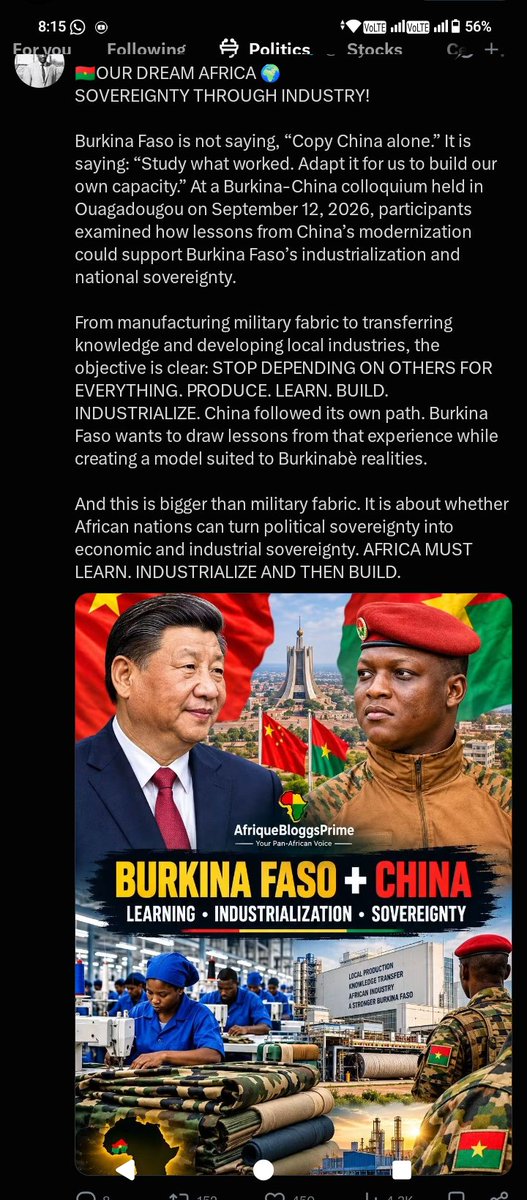 MDynamics13146's tweet photo. As kenyans we should also be doing the same instead of just asking for loans and loading on our eternal debt https://t.co/3PEaF6plpY