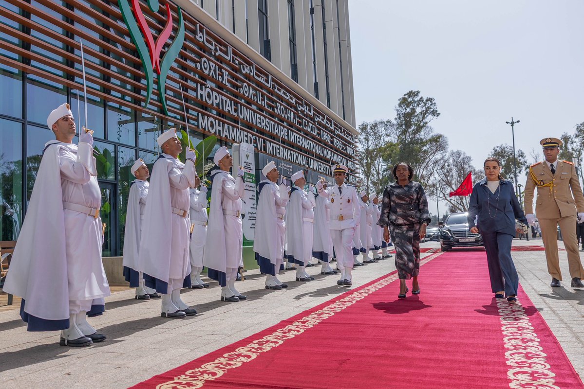 MamaRachelRuto's tweet photo. At the Mohammed VI International University Hospital in Rabat, I had the privilege of meeting Kenyan children who were airlifted to Morocco to receive cochlear implants through the generous support of the Princess Lalla Asmaa Foundation. https://t.co/mfXL3hJ2Il