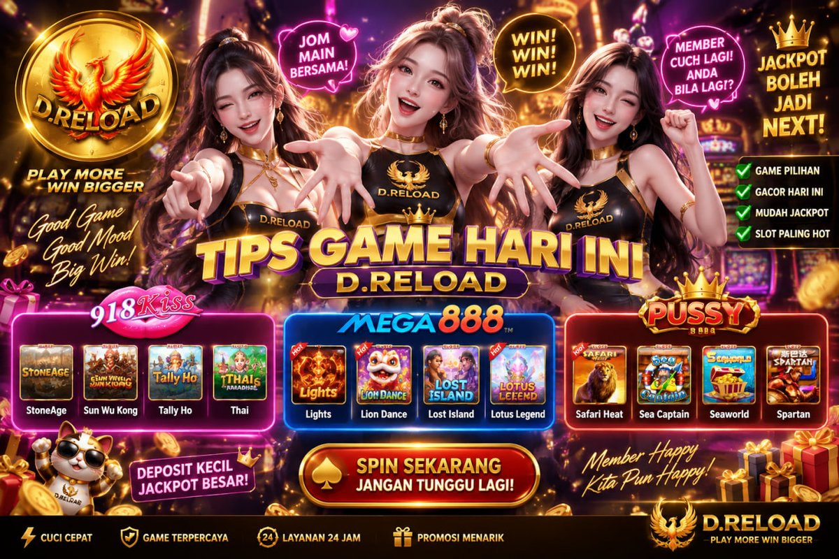 CarraBella31's tweet photo. ๐ฅ TIPS GAME HARI INI DAH TURUN! ๐ฅ
12 pilihan dari 918KISS โข MEGA888 โข PUSSY888 ๐ฎโจ
๐ Tengok pilihan hari ni, pilih game yang ngam dengan korang dan main ikut bajet.
Good Game โข Good Mood! ๐ฅ
#DReload #TipsGameHariIni #918KISS #MEGA888 #PUSSY888 #GameHariIni #SlotGame https://t.co/qEgBi80Dr9