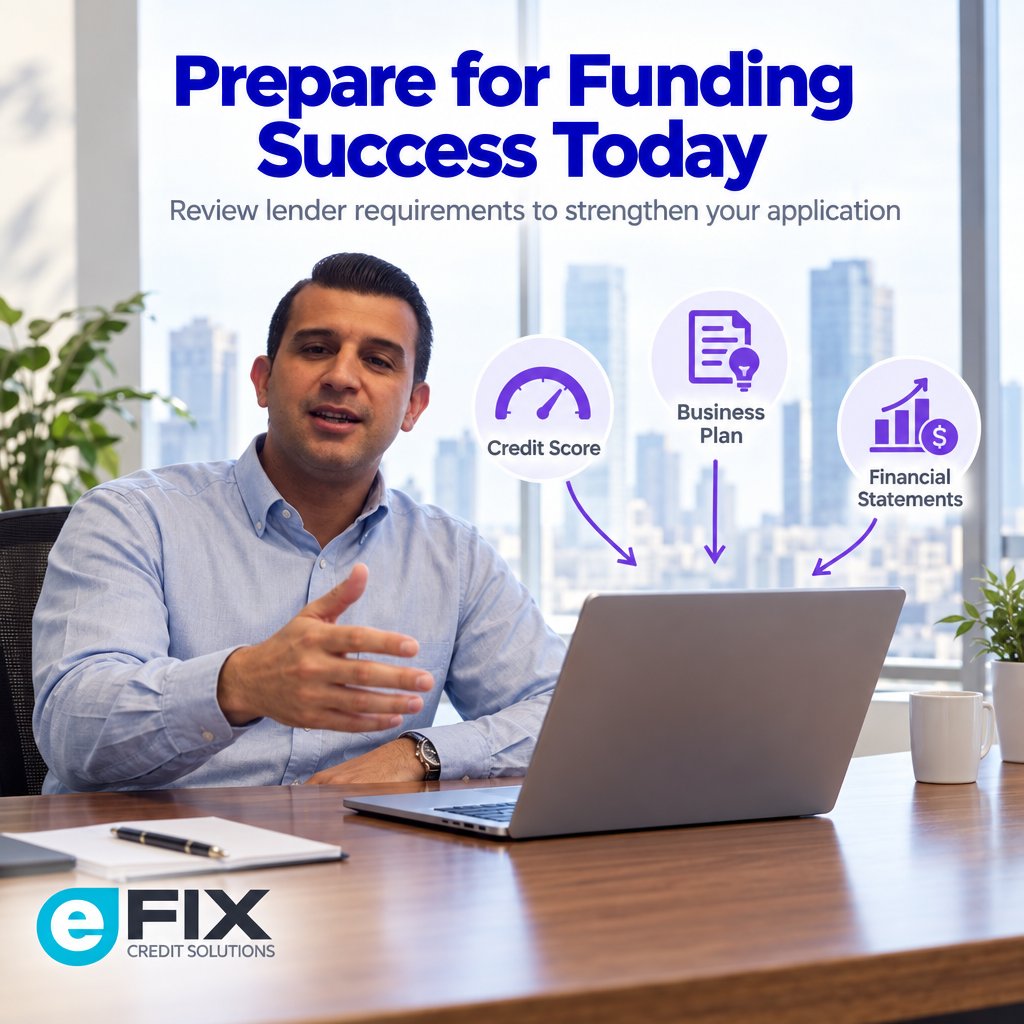 EFIXCREDIT's tweet photo. Funding readiness starts before you apply. ✅ Review lender requirements, assess cash flow, align financing goals, and track progress to strengthen your application. Get support: https://t.co/Y9VA9KCtvf.

#BusinessFunding #BusinessCredit #SmallBusinessFinance #FundingStrategy https://t.co/bJubbiLnA1