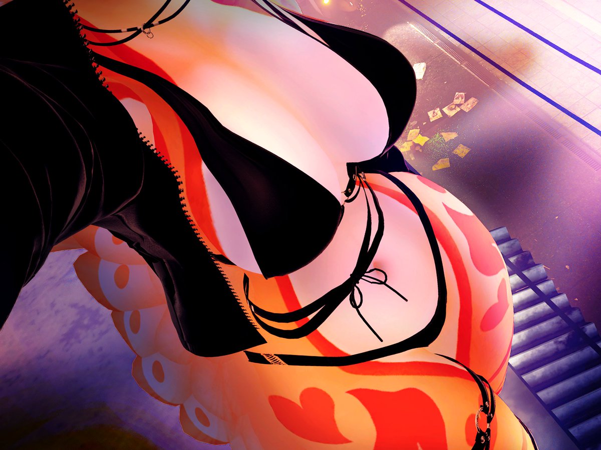 Miura_Meru's tweet photo. You're not looking at the jacket, are you?🙃

#Avali #VRChat https://t.co/vGWDfQ35Ob