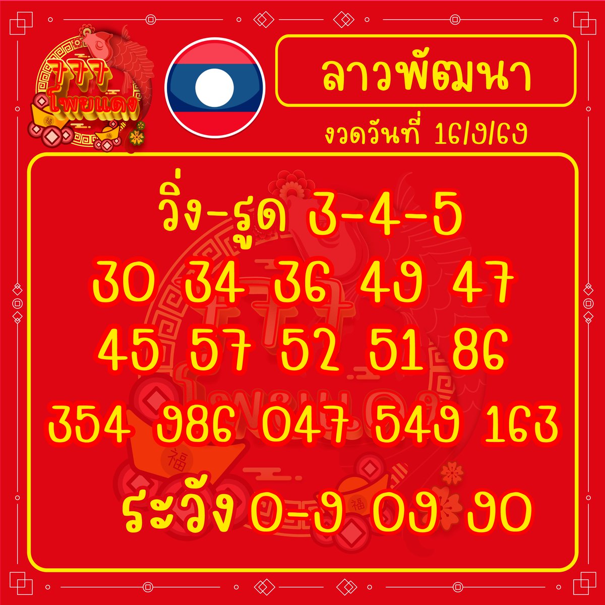 777numbersred's tweet photo. 🇱🇦แนวทางหวยลาววันที่ 16/9/69🇱🇦  มาแล้วค้า แอดขอให้เป็นวันที่ดีของทุกคนนะคะ  ✨มีโชคลาภเงินทองไหลมาเทมา เฮงๆรวยๆไปด้วยกันนะคะ ฝากกดไลค์กดติดตามไว้เป็นกำลังใจกันด้วยน้า  👉พิกัดซื้อ #หวย จิ้มลิ้งค์ที่หน้าโปรไฟล์ได้เลยนะคะ #เลขเด็ด #หวยลาว #ลาว #ลาวพัฒนา เริ่ดๆ https://t.co/j8DbzzYc7t