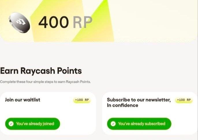 JaleesTechnical's tweet photo. New airdrop 🥎 RayCash ( Powered By Zama) 

⚽ Event Link : https://t.co/i7zNa41qG8

✅ ◾ Sing up With Email &amp; Verify 

✅ ◾ Complete Simple Task 

✅ ◾ Done
Making stablecoins my everyday spend with @raycashxyz. Join me: https://t.co/i7zNa41qG8 https://t.co/0d2pj5FnEf