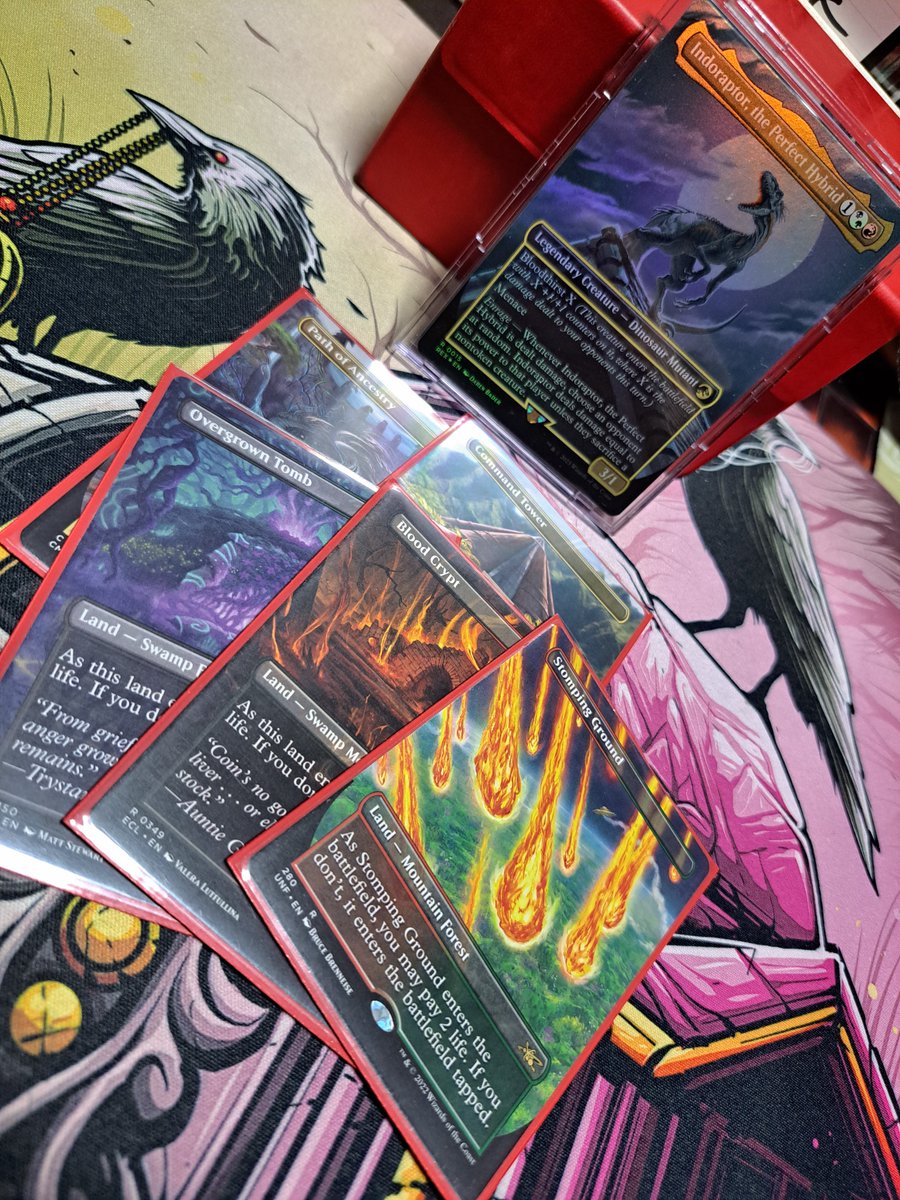 22pwlK28BF65641's tweet photo. 最近のお気に入りのジェネラルです🦖
#mtg
#統率者
#ジュラシックパーク
#ジュラシックワールド
#インドラプトル https://t.co/LAS22F1ulS