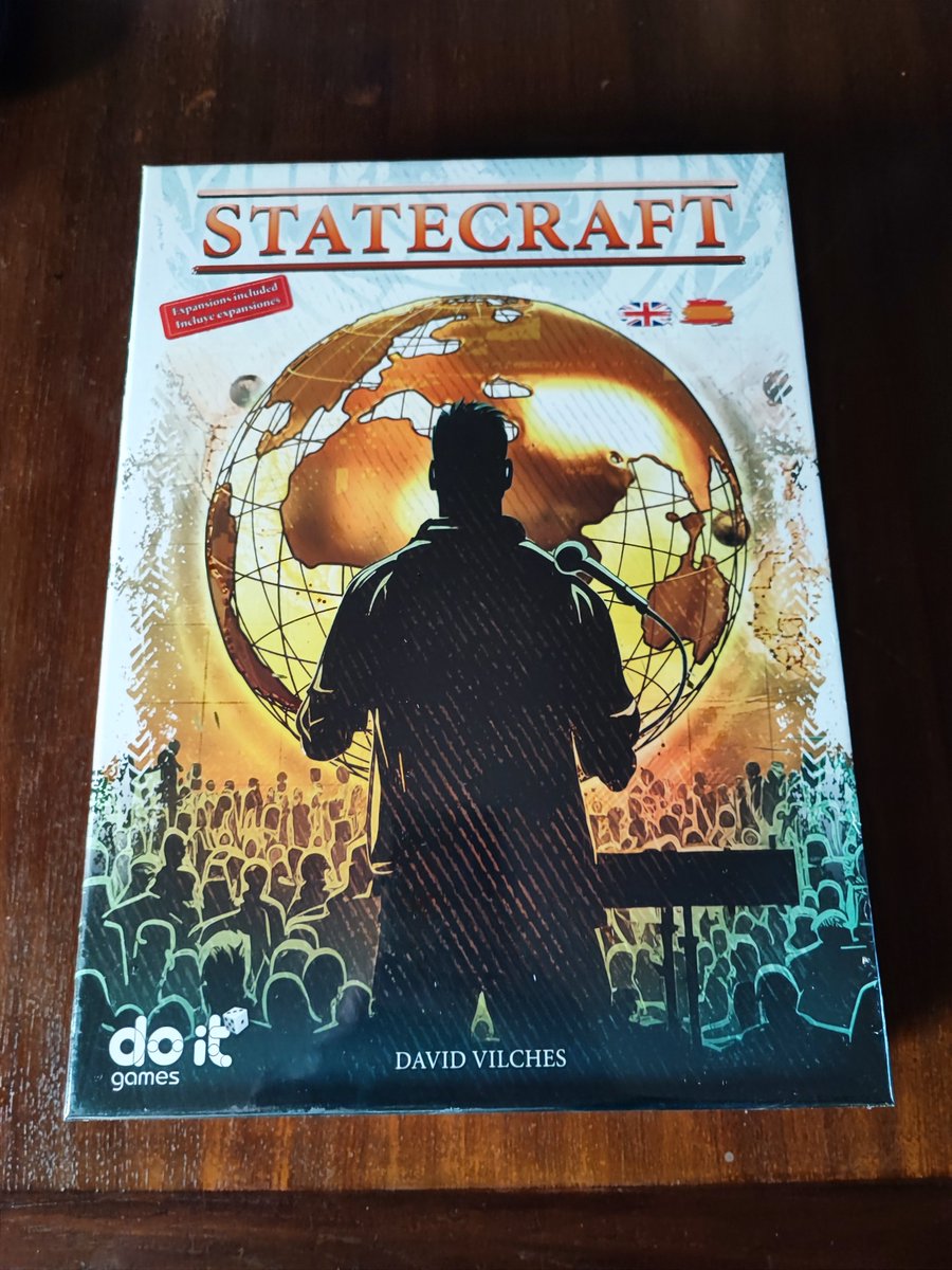 AbuelosGames's tweet photo. Llegó a casa y Chorprecha!! Ha llegado el Statecraft de David Vilches @acidocriticobgs publicado por @doitgames1 
Enhorabuena 😍👍🏼 https://t.co/NlCb1WF7NU