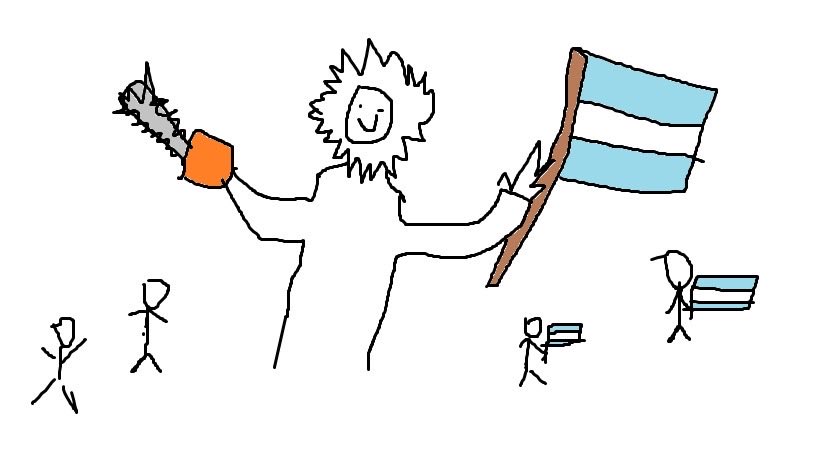 elkienn's tweet photo. Tuve que hacer el meme con paint porque la ia sale en dolares https://t.co/RtDQ5P32kO