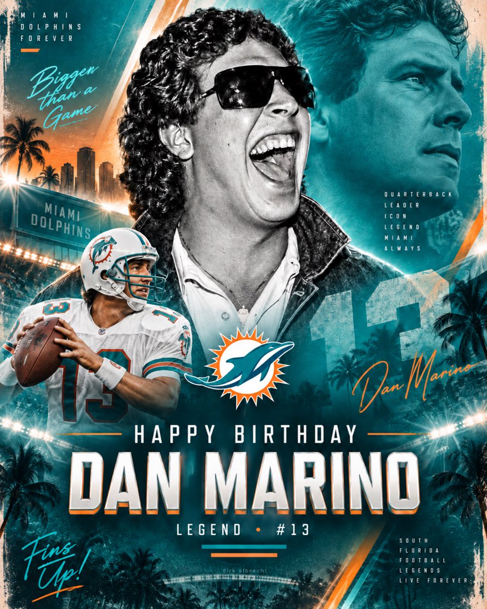 GDolfan's tweet photo. Happy Birthday @DanMarino @MiamiDolphins  #FinsUp #phinsup https://t.co/WYJPB8HU3b