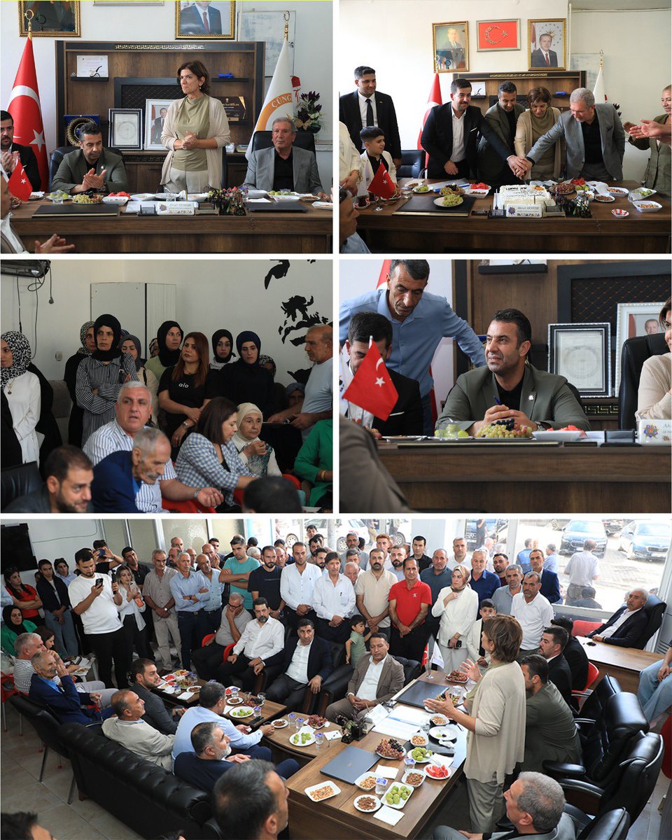 HamitSumer21's tweet photo. 📍AK Parti Çüngüş İlçe Başkanlığı

Milletvekilimiz Sayın Suna Kepolu Ataman, Belediye Başkanımız Sayın Ali Suat Akmeşe ve teşkilat mensuplarımız ile birlikte;

Çüngüş İlçe Başkanlığımızı ziyaret ederek İlçe Başkanımız Sayın Ahmet Akmeşe, Kadın Kolları Başkanımız Sayın Nurcan Deniz Demir, Gençlik Kolları Başkanımız Sayın Okan Yıldızhan ve kıymetli teşkilat mensuplarımızla bir araya geldik.

Çüngüş’te AK Parti’mizin davasını omuzlayan, Cumhurbaşkanımız Sayın Recep Tayyip Erdoğan’ın liderliğinde bu kutlu yürüyüşe gönülden yoldaşlık eden tüm dava arkadaşlarıma en kalbi duygularımla şükranlarımı sunuyorum.

Birlik ve beraberlik içerisinde, aynı inanç ve kararlılıkla; Çüngüş’ümüz ve Diyarbakır’ımız için çalışmaya, gönüllere dokunmaya ve hizmet üretmeye devam edeceğiz.

Rabbim birlik ve beraberliğimizi daim eylesin. 🇹🇷

@Akparti
@abuyukgumus
@hakanaksu058
@AvukatErsanAksu
@AKGMTeskilat