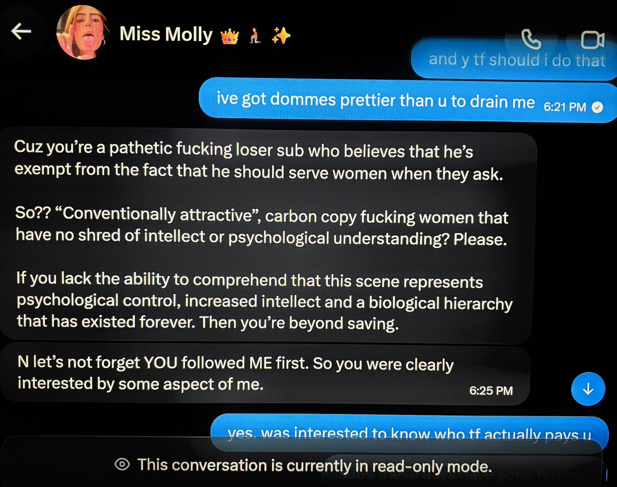 bitchwayn's tweet photo. Another bitch domme got triggered
Couldn’t handle she’s way below my league
Findom on X gone soft, every brat thinks she deserves worship
I only serve the real elite mommy dommes
And I make it rain for them
Gets me hard 💸

findom | brat | triggered | bitchdomme | paypig https://t.co/WhUmkPDle6