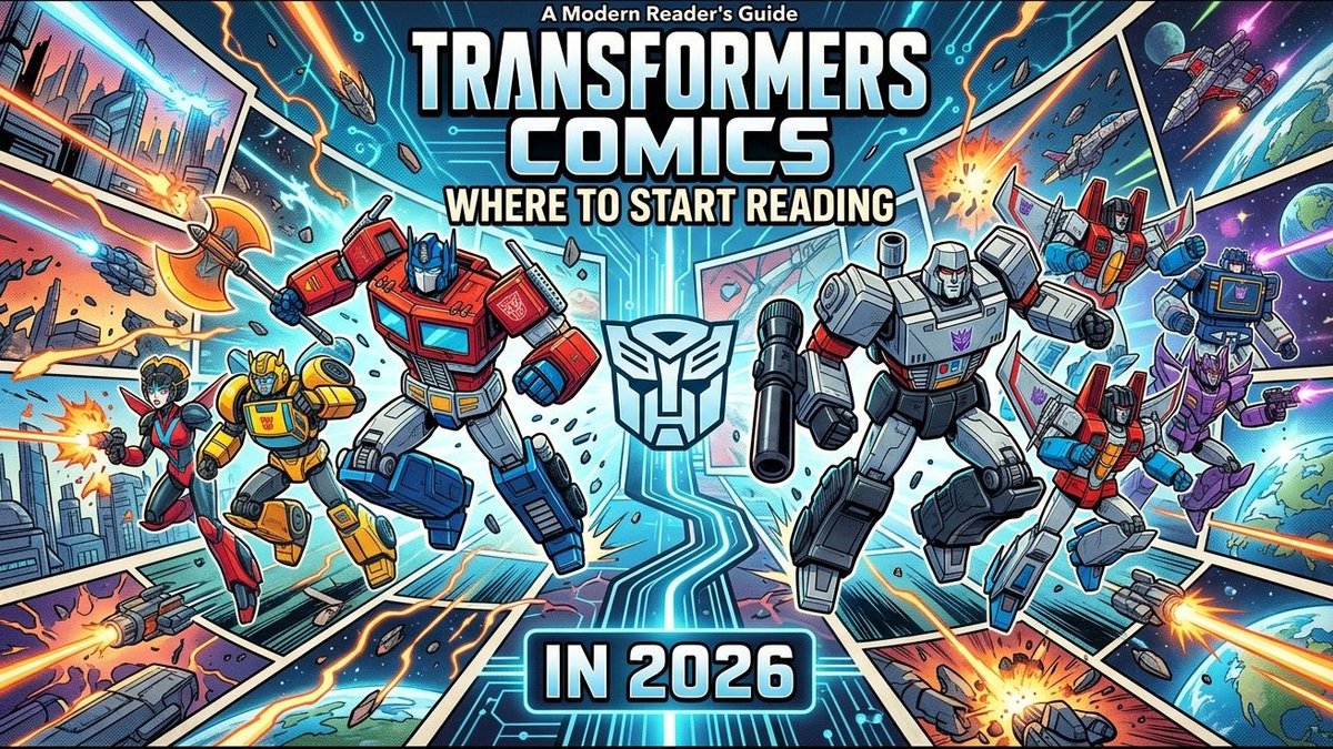 SciFiction's tweet photo. New to Transformers comics? Our 2026 guide breaks down where to start, what to read first, and how to jump into the world of Autobots and Decepticons.
#TransformersComics
#TransformersFans
#AutobotsRollOut
#ComicBookReaders
#SciFiCollectibles
Click the link in the comments to read more!