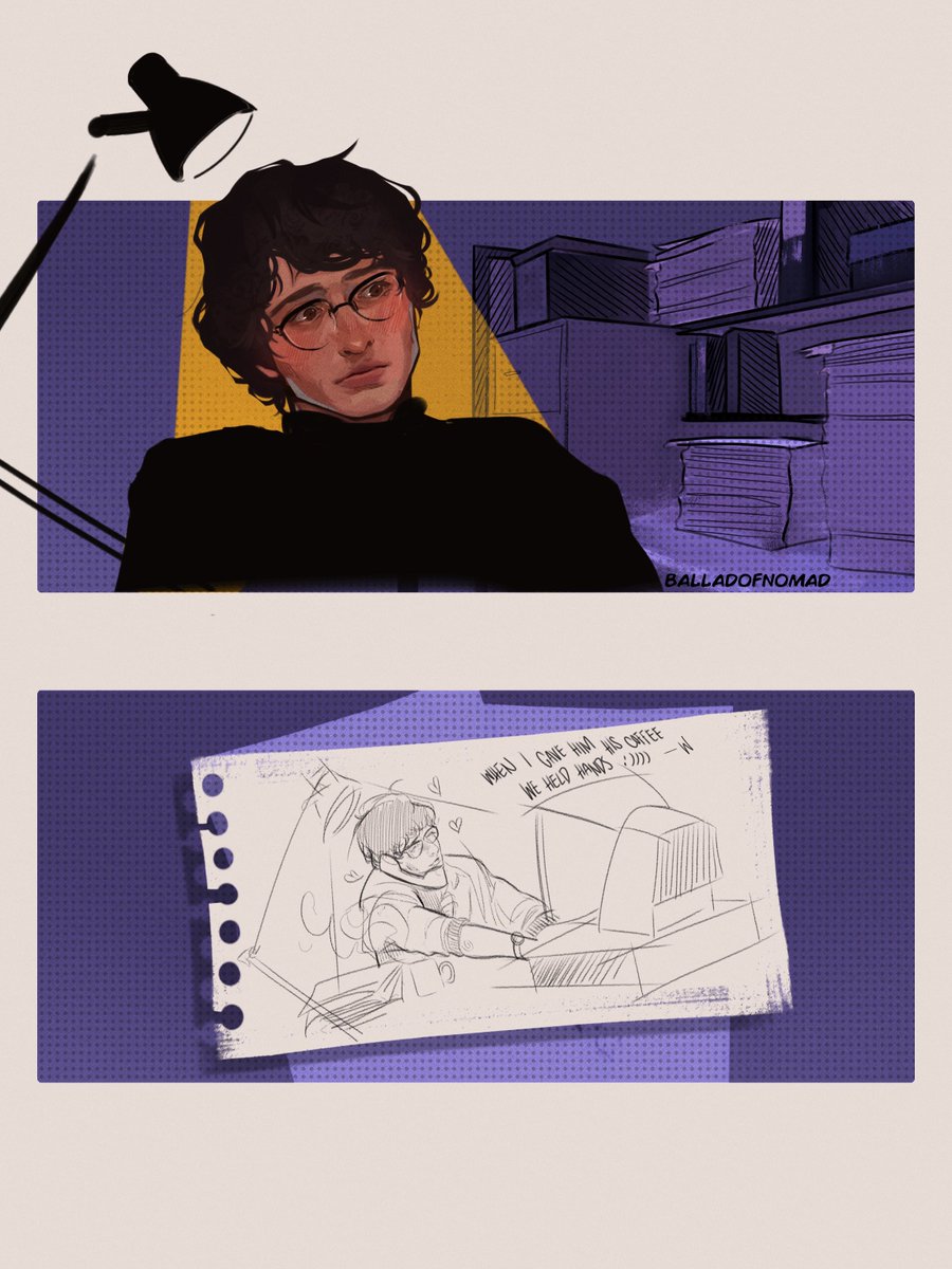 balladofnomad's tweet photo. be careful of where you put your doodles #byler https://t.co/reA0WLG0aN
