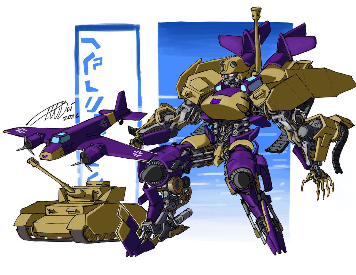 Eggboi09's tweet photo. WW2 blitzwing design https://t.co/MjgefijBcD