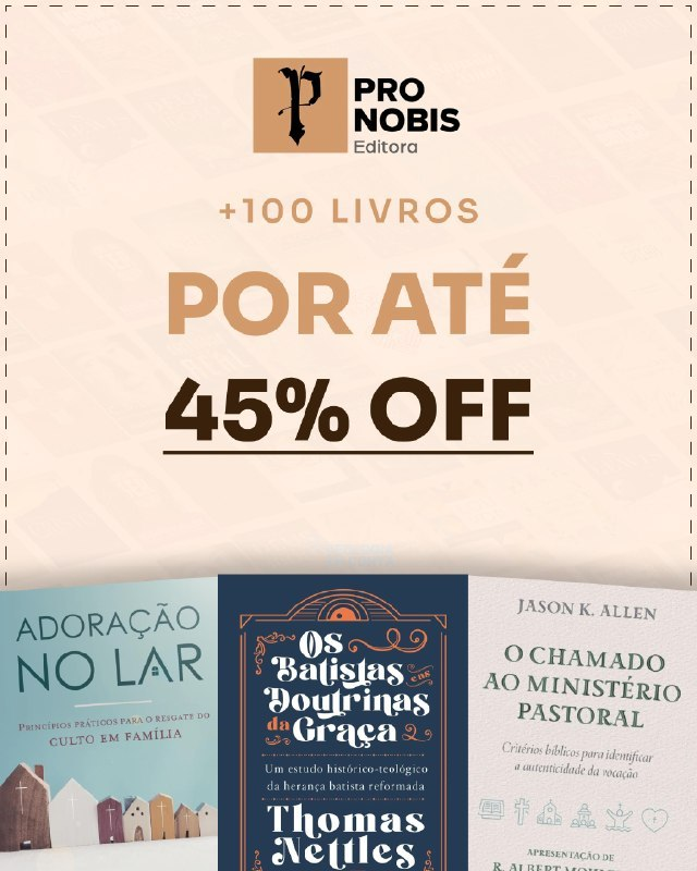 TeologiaEmConta's tweet photo. 🔥 EDITORA PRO NOBIS EM OFERTA
📚 Livros com até 45% OFF

➡️ https://t.co/P9KxuL5LCs

📖 Livros e Ebooks é no Teologia Em Conta  
— Telegram ➡️ https://t.co/gtwRH7aQd8                                              
— Whatsapp ➡️ https://t.co/WDREJiN6Es https://t.co/sxlhRgdt9f