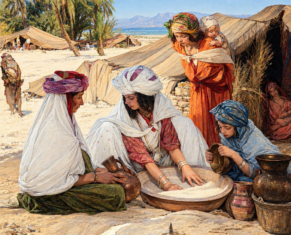 Harounz00's tweet photo. Women Preparing Couscous, Algeria 🇩🇿💫
Jules van Biesbroeck (1873–1965) https://t.co/AC3064g02G