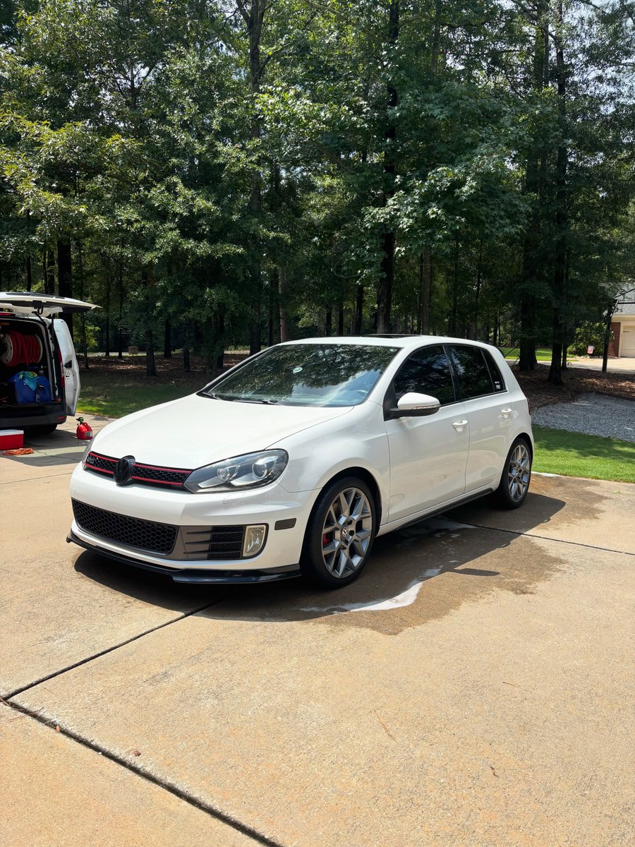 SerpilTugba's tweet photo. This GTI looks better than ever after our gold interior and exterior detail package. Columbus, GA &amp; surrounding areas. Book with Real Mobile Detailing today! https://t.co/mN8L3Tsxcl