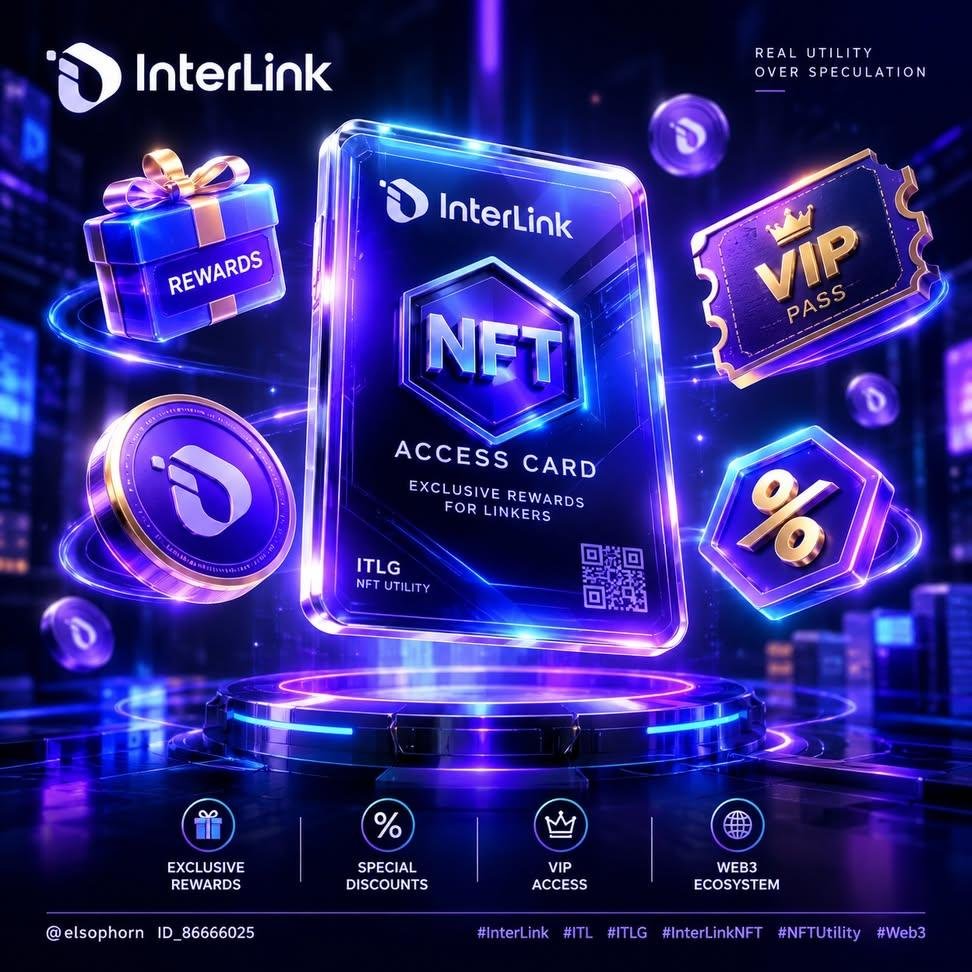 pvenkatadurgapr's tweet photo. InterLink NFTs โ More Than Collectibles!
โจ OWN IT. USE IT. UNLOCK MORE.
InterLink NFTs can connect digital ownership with real eco
๐ Early Access & VIP Perks โ New features, exclusive events, and community opportunities
#InterLink
#ITL
#ITLG
#InterLinkNFT
#NFTUtility https://t.co/zovLInSBnr