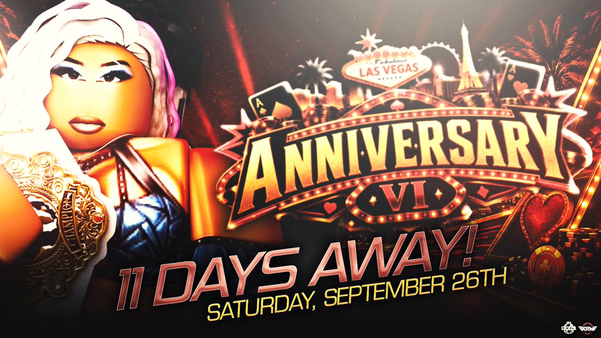 XRWNation's tweet photo. We are now 11 Days away from #XRWAnniversaryVI

[@Ashl4eyy] https://t.co/FMA4tRFZFr