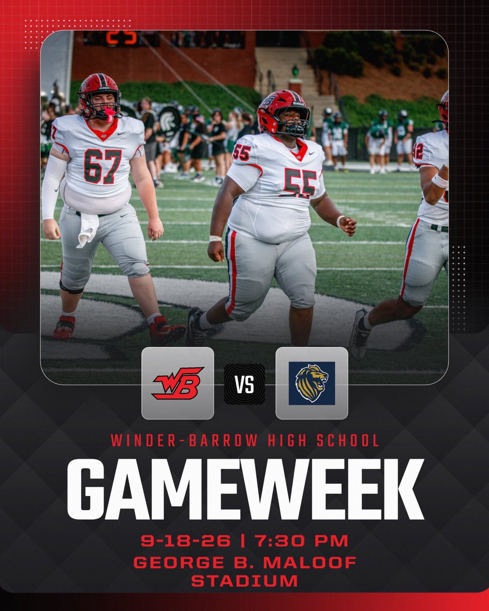 WBDoggsFB's tweet photo. Game 5
๐ St. Pius
๐George B. Maloof Stadium
โ๏ธ7:30pm
๐๏ธ9/18/26
๐๏ธGoFan
#Humility
#Effort
#Accountability
#Toughness
#GoDoGGs ๐ดโซ๏ธ๐ถ https://t.co/1HPUDmvFSt