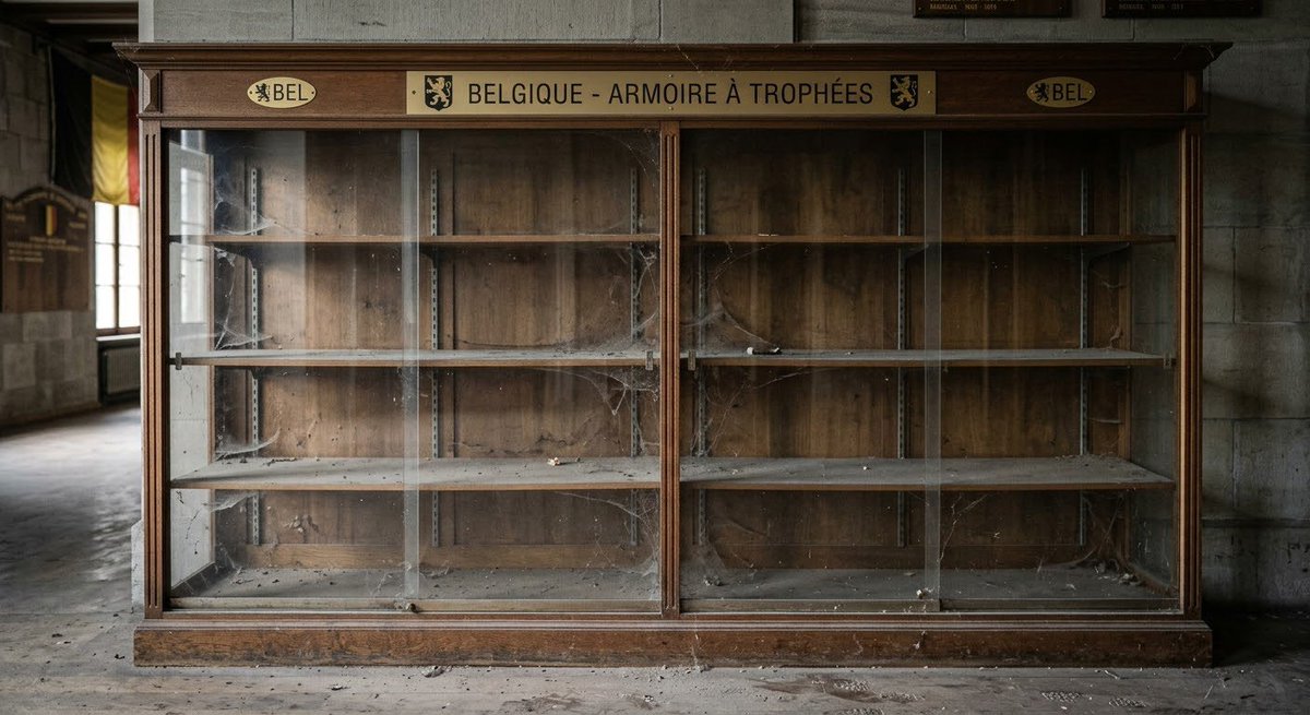 alouisjonas's tweet photo. @SignalFootBE Juste pour rappel on est en 2026 voici l’armoire à trophées de la Belgique 🇧🇪 https://t.co/dtLKMZkvmS