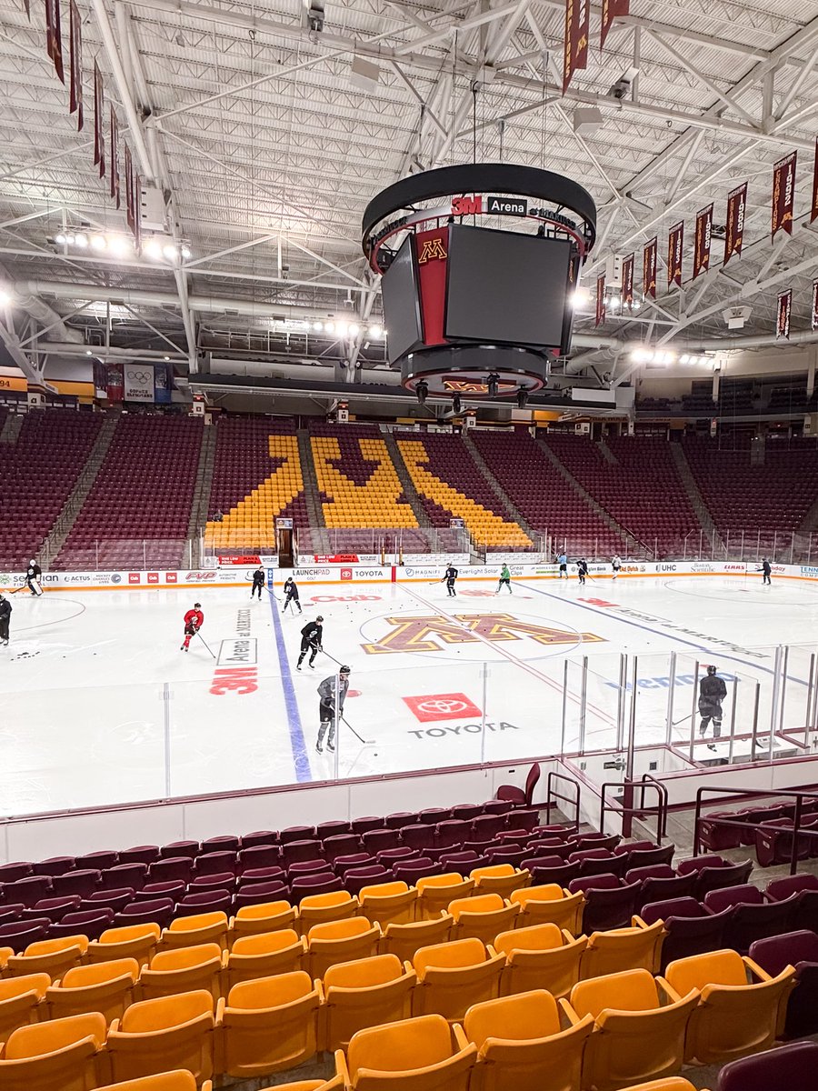 FargoForce's tweet photo. Views from Mariucci🤩

The team stopped by the home of @GopherHockey today for one more practice before the USHL Fall Classic!

#ForceNation⚡️ | #USHL https://t.co/4YPbNnwWfJ