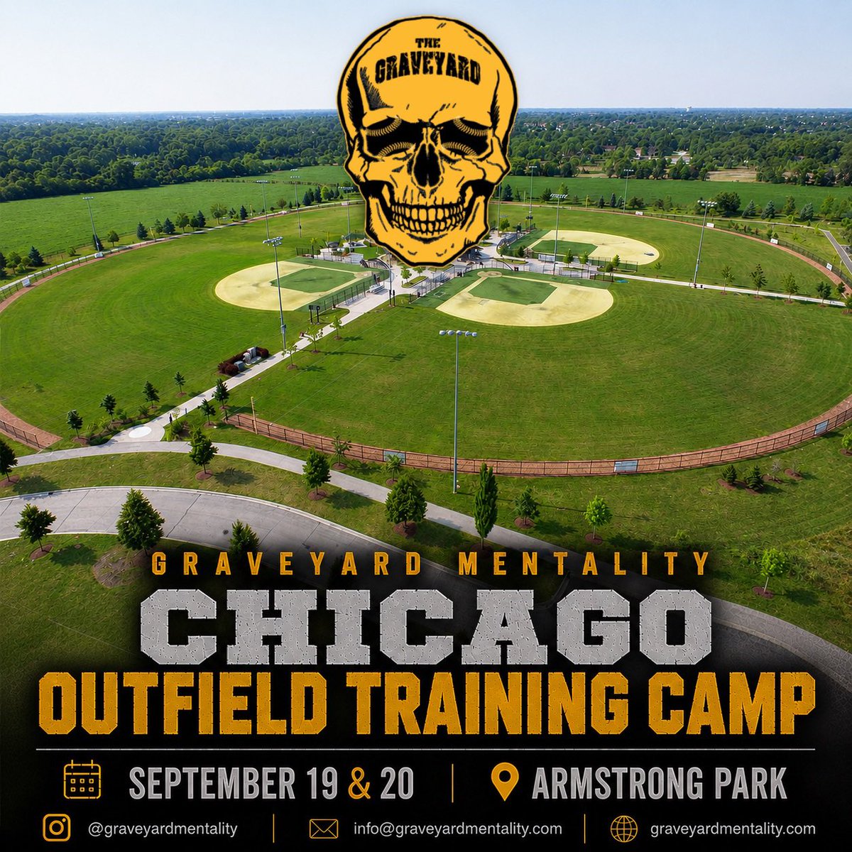 CoachButler42's tweet photo. Coaches in Chicago area wanting to attend our @GraveyardOF1  outfield trainin camp. Text 770-481-2188 https://t.co/fvs8D06pFJ