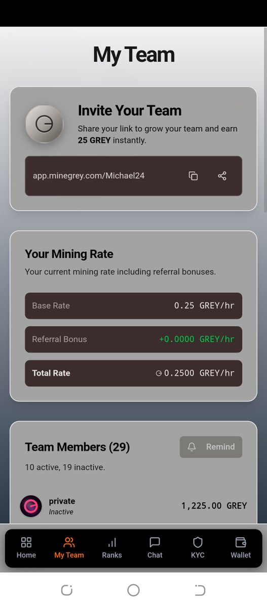 ChigozieMic's tweet photo. If you miss #pi network #notcoin don't miss #Grey you have nothing to regret,
$GreyNetwork is opening another layer of participation to contributor Network blockchain.

Join my team let's mine together!
Use my link to get started: 
https://t.co/4R6UXaGUeV
Code 👉   Michael24 https://t.co/Jsla52F6ee