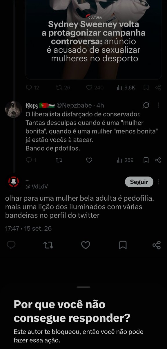 Nepzbabe's tweet photo. Sim és um tarado sxual pdofilo encubido atrás de um teclado. @_VdLdV 
Pessoas como tu deviam se dar track e te darem castração química. https://t.co/C1tdm7jxUZ