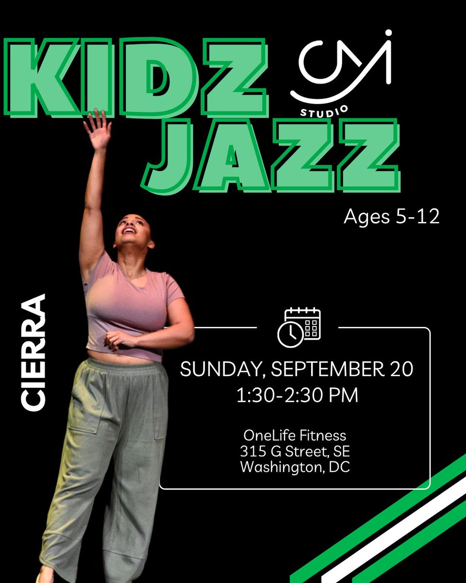 CapitolMovement's tweet photo. THIS WEEK AT THE CM STUDIO!
We’ve got TWO classes for dancers of all ages.

✨September 20 |1:30 PM
🔥 Int/Adv Hip Hop with Dorinda
🔥 Kidz Jazz with Cierra

Grab a friend and spend your Sunday dancing with the Capitol Movement!
See you in the studio: https://t.co/R5imYg6JWk https://t.co/1G9Cm8twer