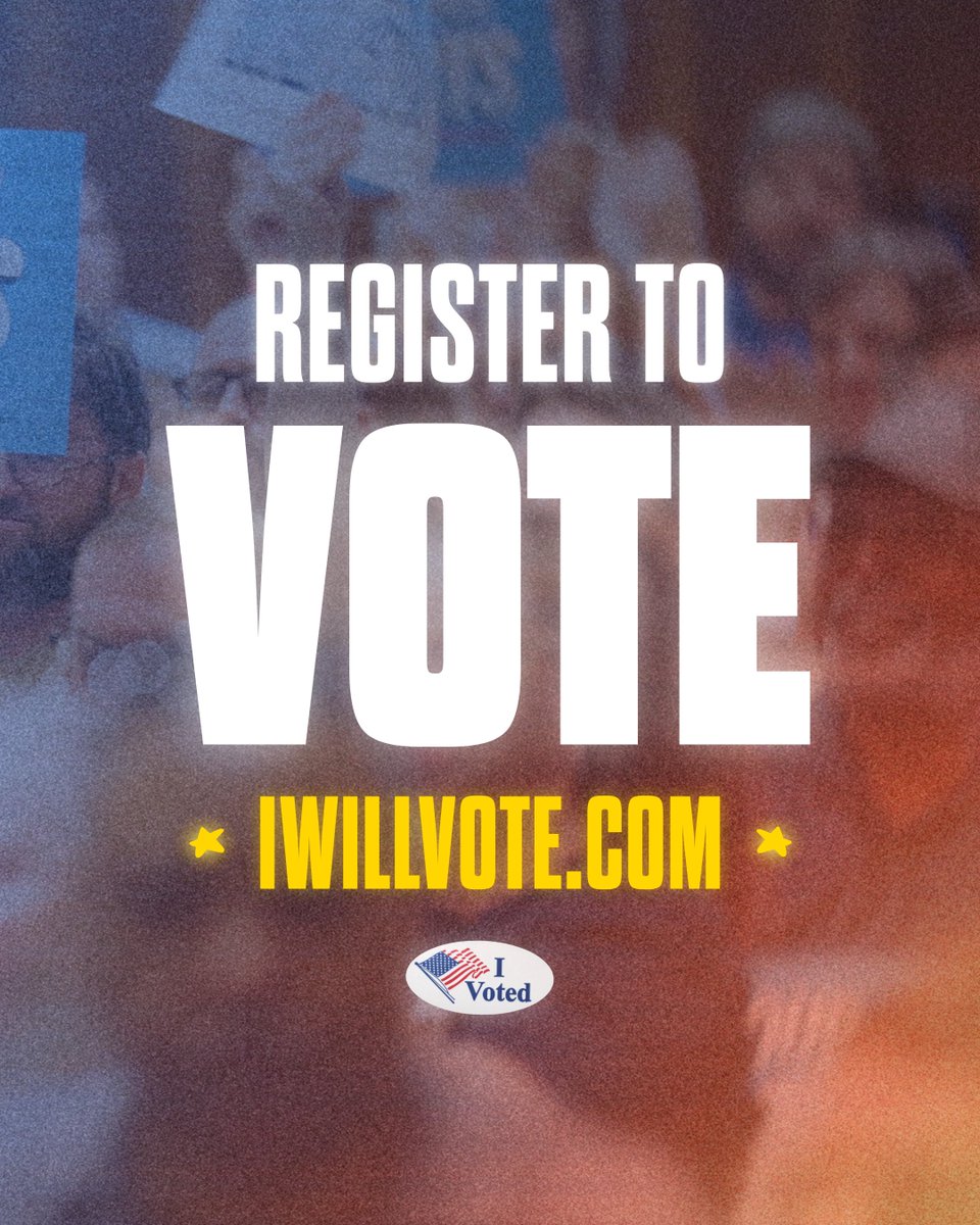 GavinNewsom's tweet photo. IT’S NATIONAL VOTER REGISTRATION DAY.

Your voice matters. Your vote matters. Make sure you’re registered, make a plan, and SHOW UP this November.

Register at https://t.co/GZIDLexJ8i. https://t.co/v6malzakrc