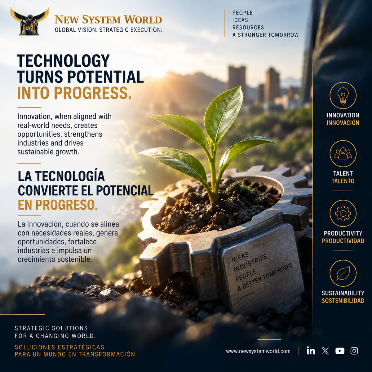 NewSystemWorld's tweet photo. The AI race is becoming an infrastructure race.
Compute, energy, data centers and cybersecurity will determine who can scale AI—and who cannot.
Technology needs infrastructure.
#AIInfrastructure #ArtificialIntelligence #NEWSYSTEMWORLD https://t.co/PlWjXprtBj