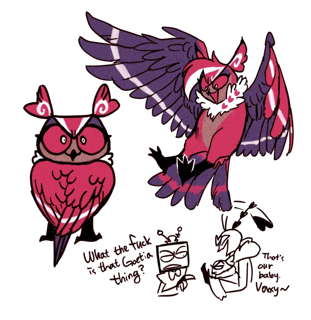apetroltea's tweet photo. owl velvette🦉
#hazbinhotel #thevees https://t.co/c9hkiLuuCt